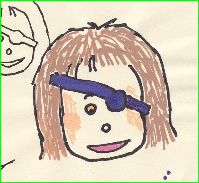 doggy with an eyepatch.