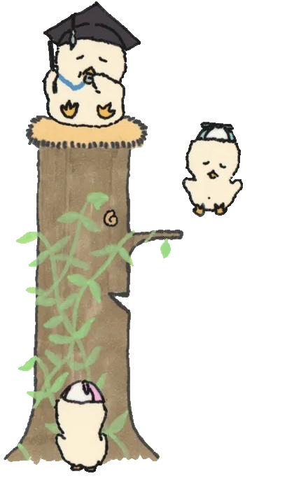 animated gif of 2 little chicks learning to fly.